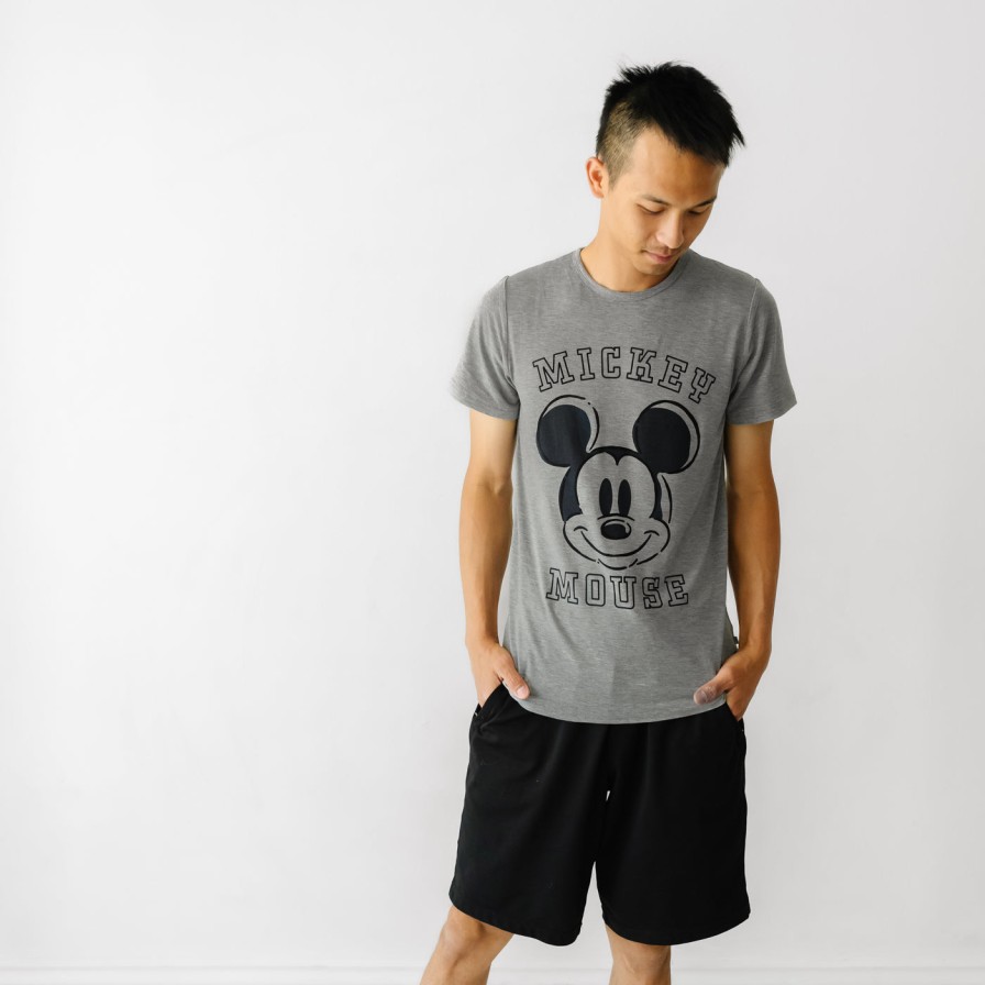 Adult Little Sleepies Men'S Pajamas | Disney Mickey Collegiate Men'S Graphic Tee Main Section