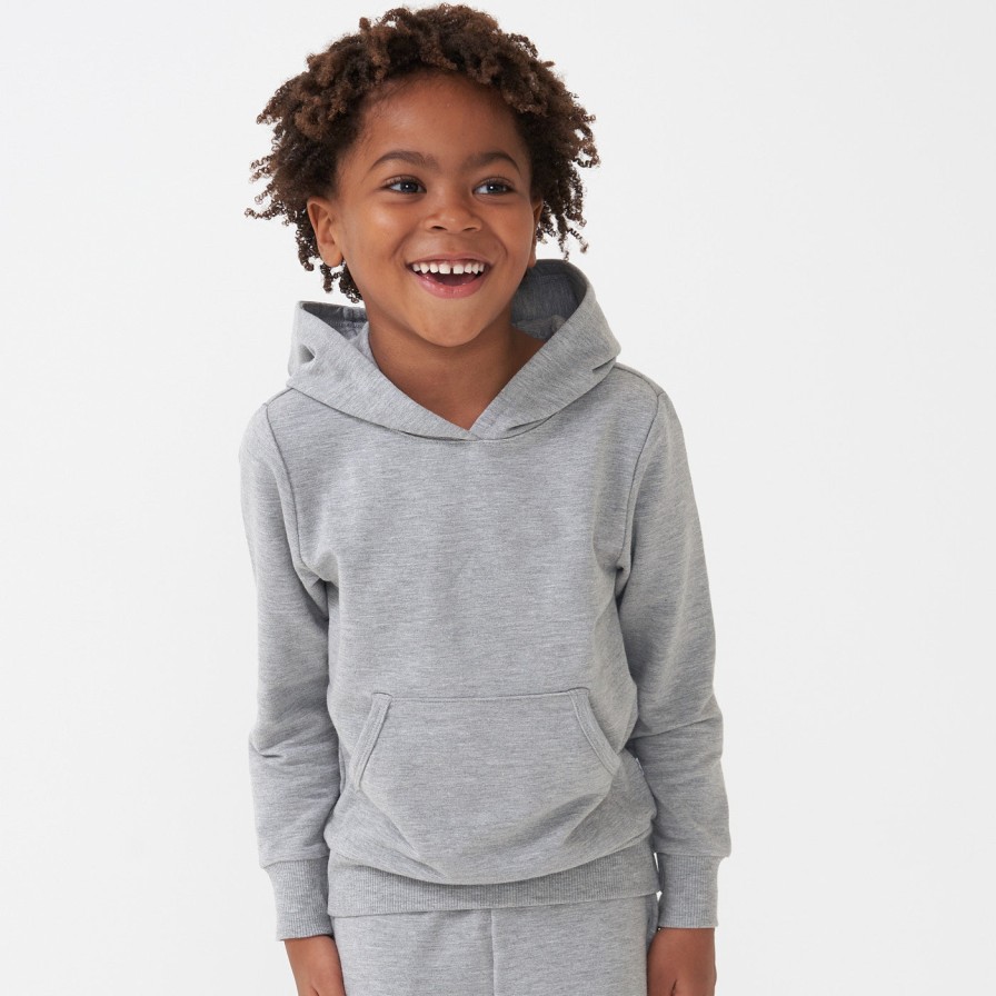 Play Little Sleepies Tops & Sweaters | Heather Gray Pullover Hoodie Main Section