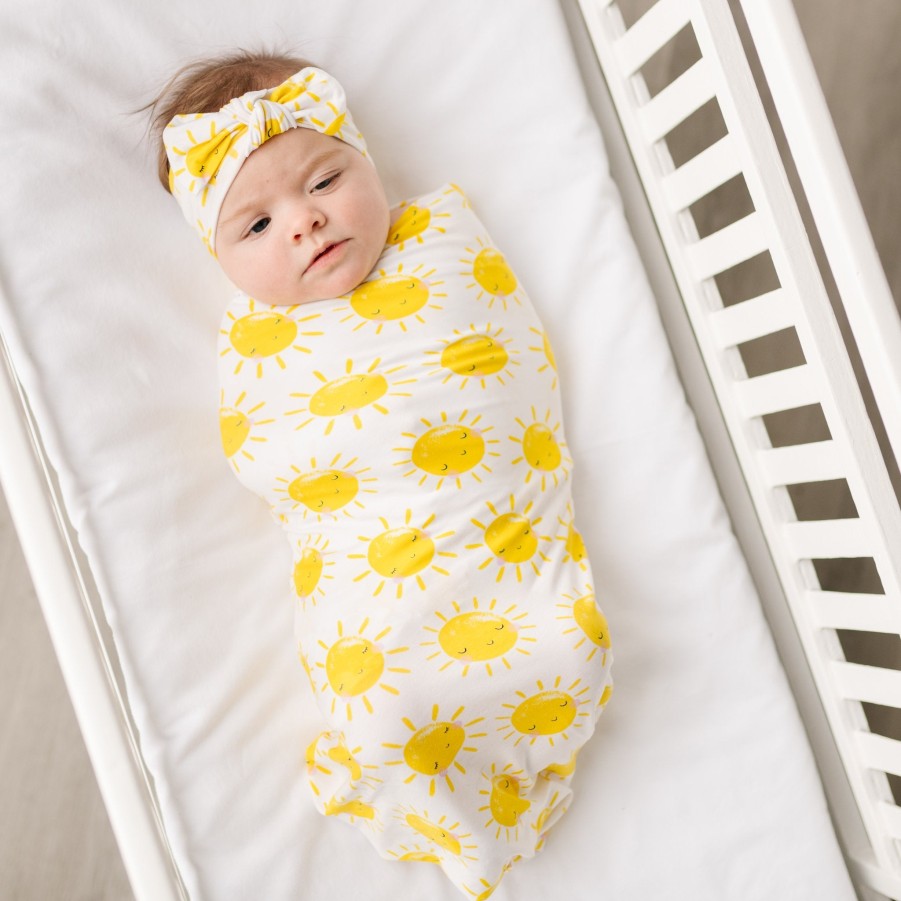 Sleep Little Sleepies Layette | Sunshine Swaddle & Headband Set Main Section