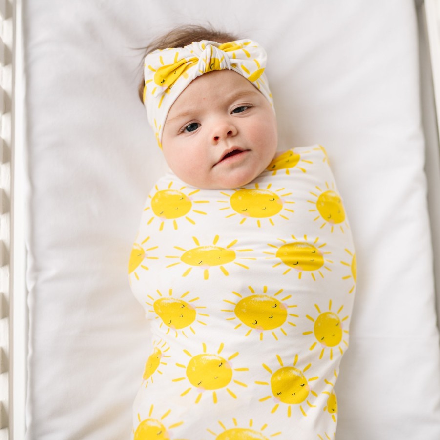 Sleep Little Sleepies Layette | Sunshine Swaddle & Headband Set Main Section