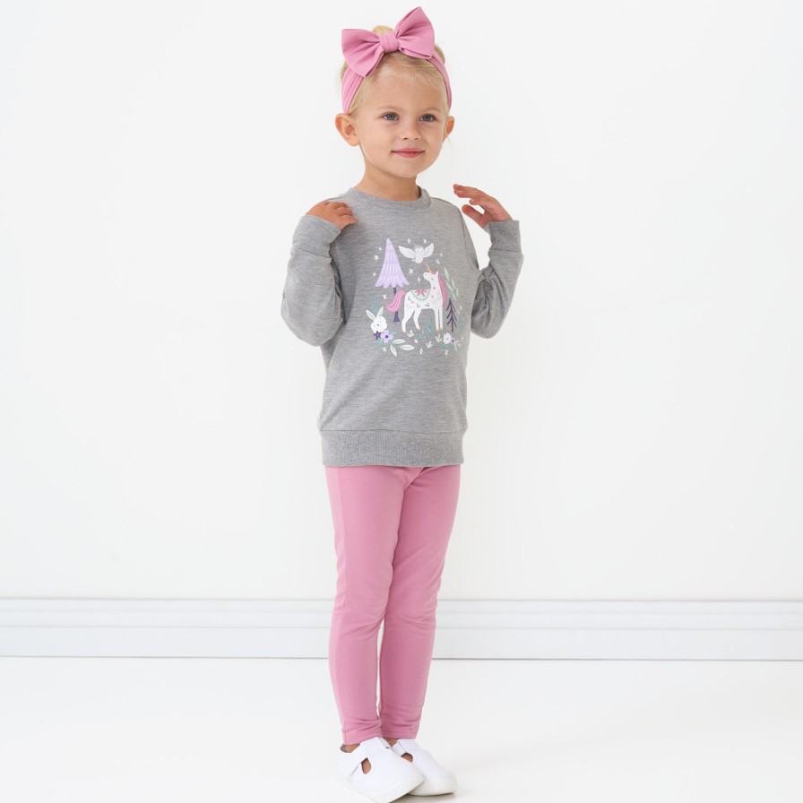 Play Little Sleepies Bottoms | Garden Rose Cozy Legging Main Section