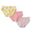 Play Little Sleepies Underwear | Rainbows & Sunshine Girl'S Bamboo Viscosebrief Underwear - 3 Pack Main Section Pastel Rainbows, Sunshine & Bubblegum