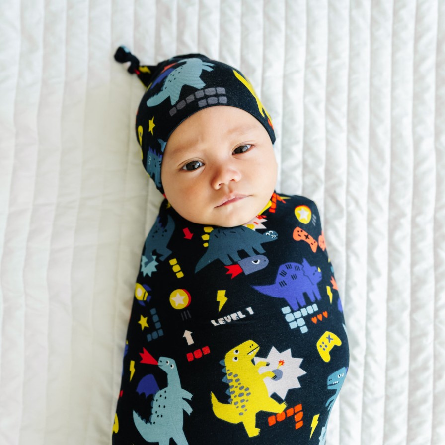 Sleep Little Sleepies Layette | Next Level Dinos Swaddle & Hat Set Main Section