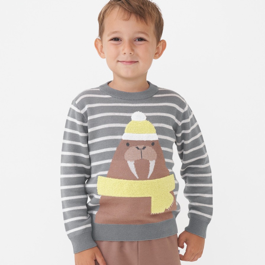 Play Little Sleepies Tops & Sweaters | Artic Animals Sweater Main Section