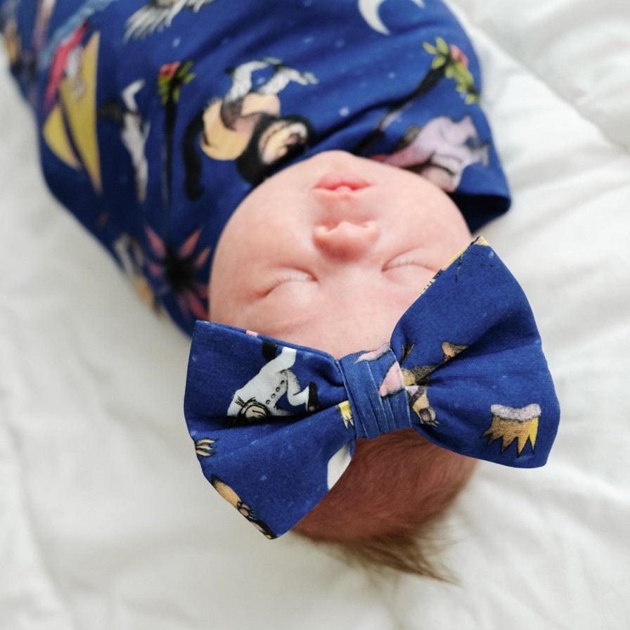 Sleep Little Sleepies Layette | Where The Wild Things Are Swaddle & Luxe Bow Headband Set Main Section