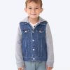 Play Little Sleepies Tops & Sweaters | Midwash Blue/ Gray Denim Jacket Main Section