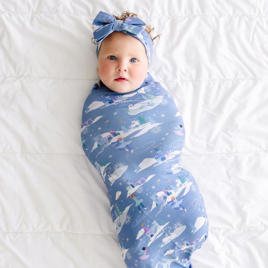 Sleep Little Sleepies Layette | Ice Princess Swaddle & Luxe Bow Headband Set Main Section