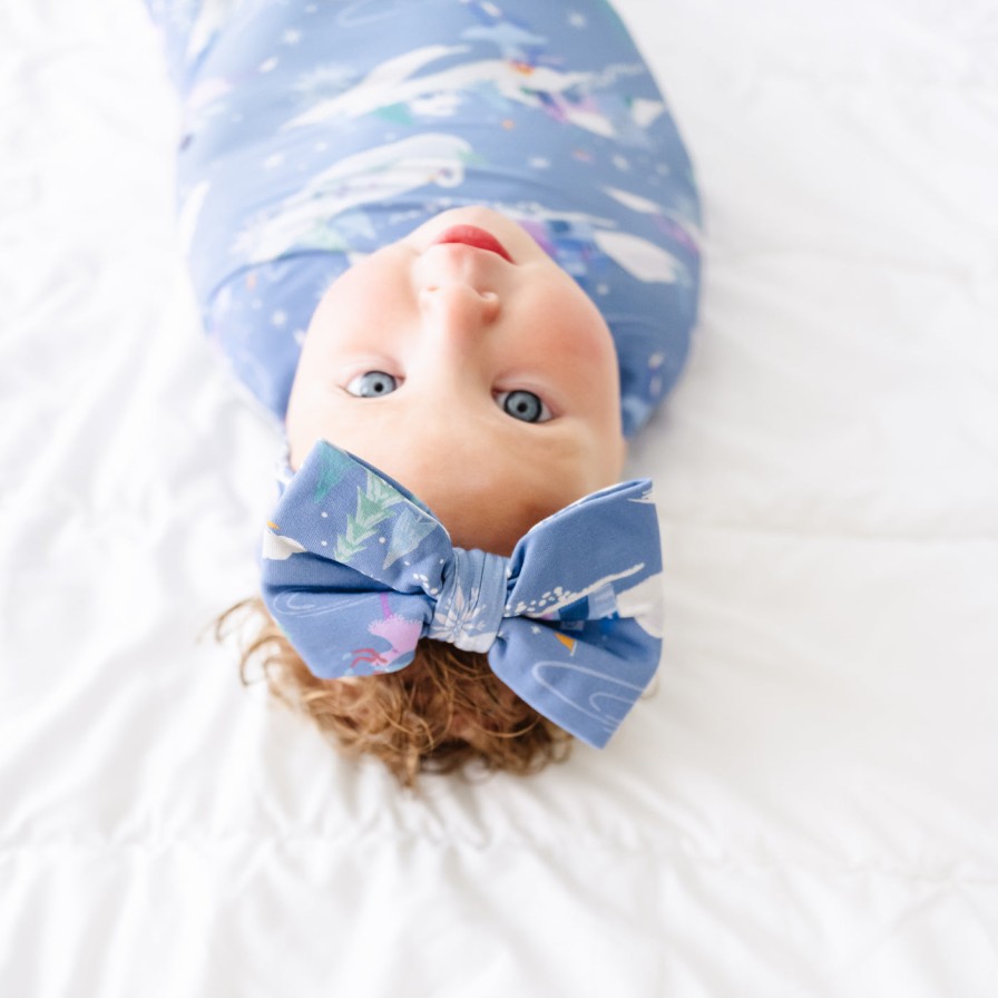 Sleep Little Sleepies Layette | Ice Princess Swaddle & Luxe Bow Headband Set Main Section