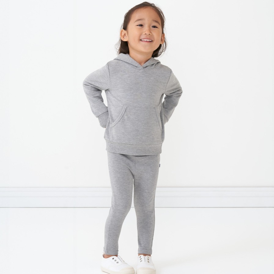 Play Little Sleepies Bottoms | Heather Gray Cozy Legging Main Section