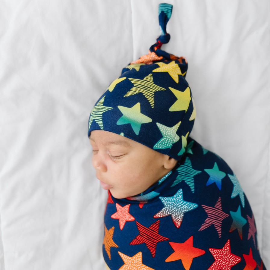 Sleep Little Sleepies Layette | Shades Of Stars Swaddle & Hat Set Main Section