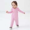 Play Little Sleepies Rompers & Overalls | Garden Rose Stripe Long Sleeve Ruffle Bib Romper Main Section