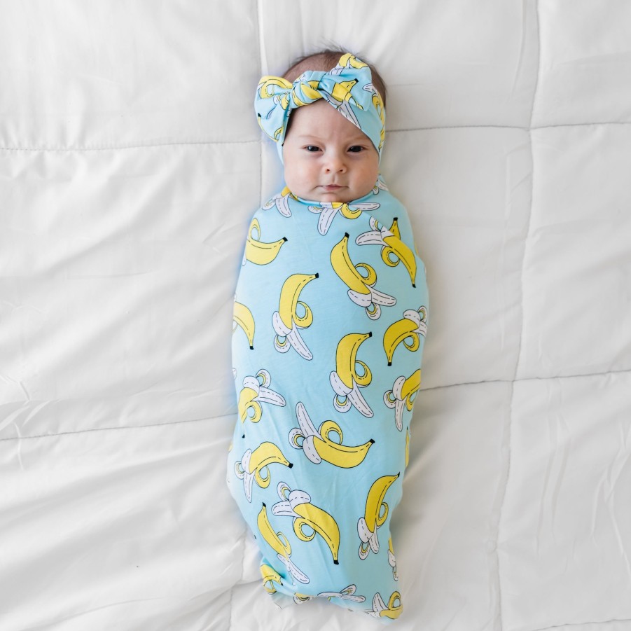 Sleep Little Sleepies Layette | Bananas Swaddle & Headband Set Main Section