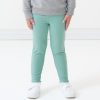 Play Little Sleepies Bottoms | Aqua Mist Ribbed Lettuce Legging Main Section