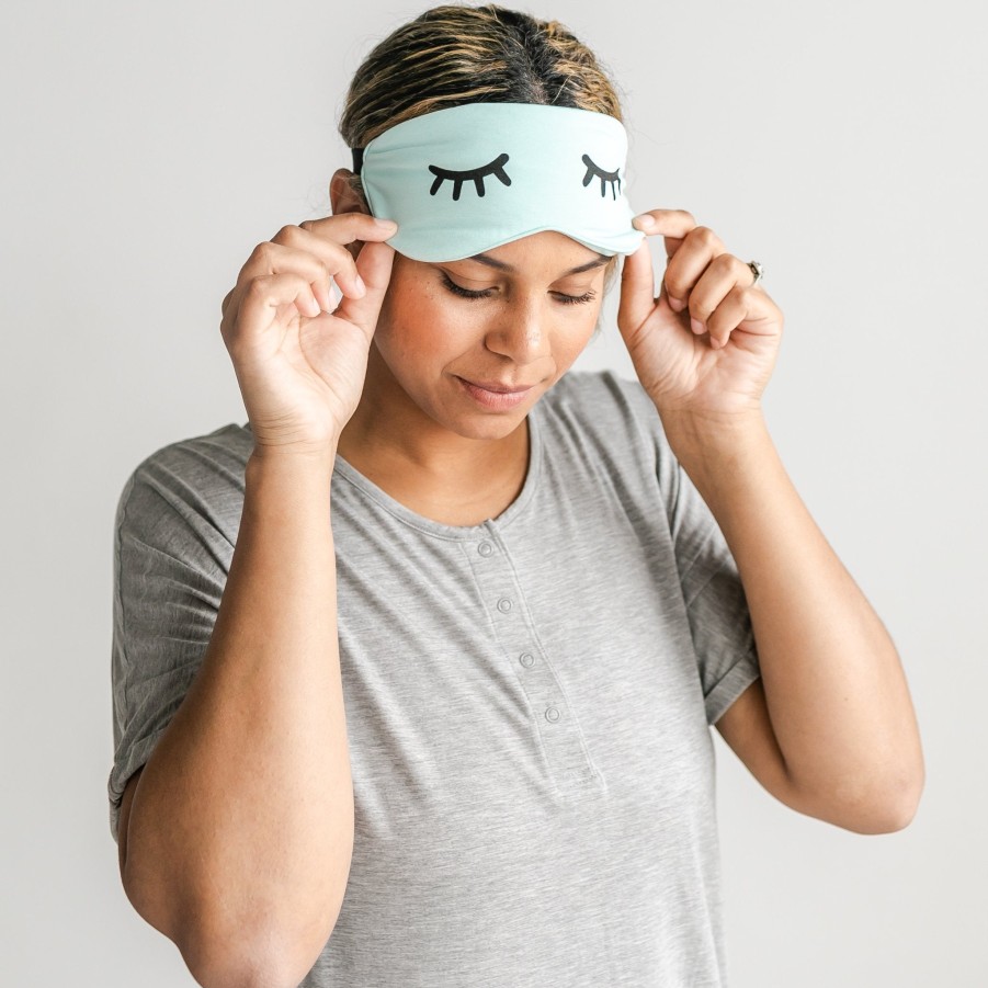 Adult Little Sleepies Sleepy Lifestyle | Adult Aquamarine Bamboo Sleep Mask Main Section