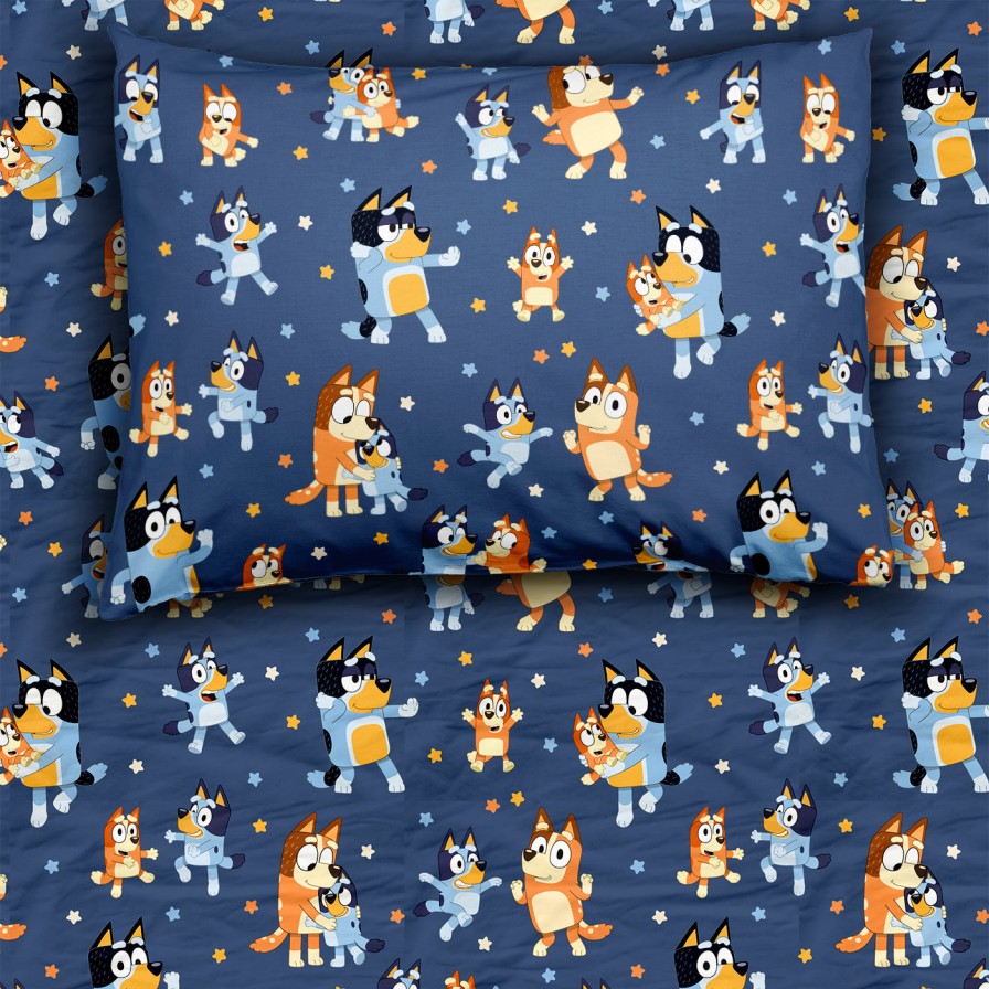 Sleep Little Sleepies Crib Sheets & Twin Sheets | Bluey Dance Mode Twin Sheet Set Main Section